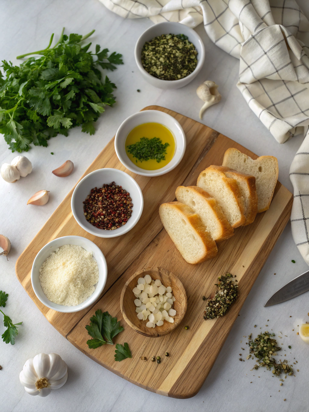 Knoblauch-Brötchen Rezepte ingredients