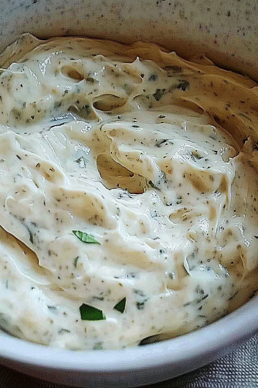 Knoblauchdip Final Dish Presentation