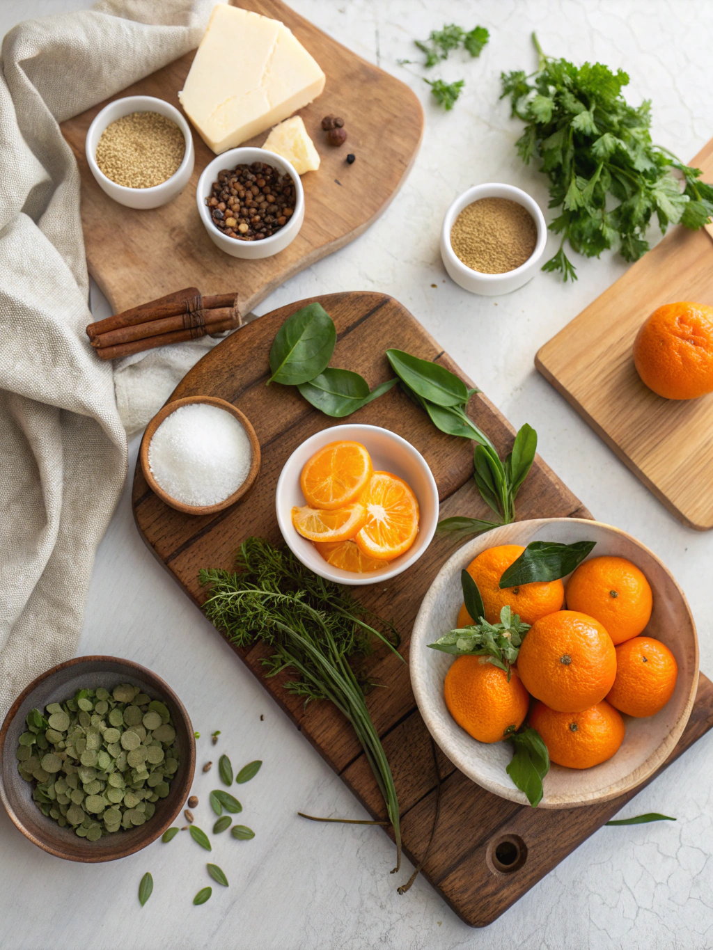 Mandarijnen Kwarktaart ingredients