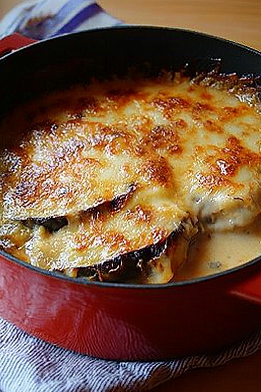 Moussaka recept Final Dish Presentation