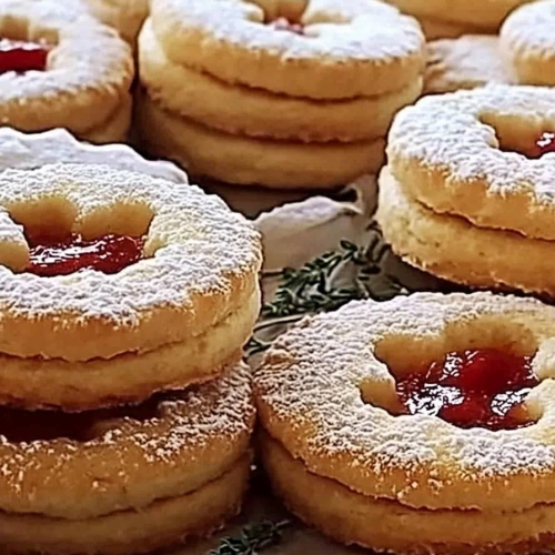 Murbeteigplätzchen met Marmelade