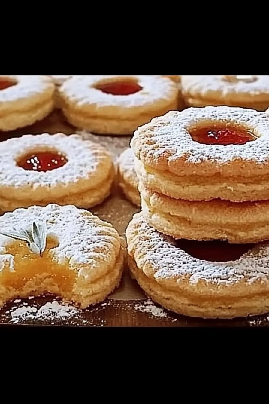Murbeteigplätzchen met Marmelade Final Dish Presentation