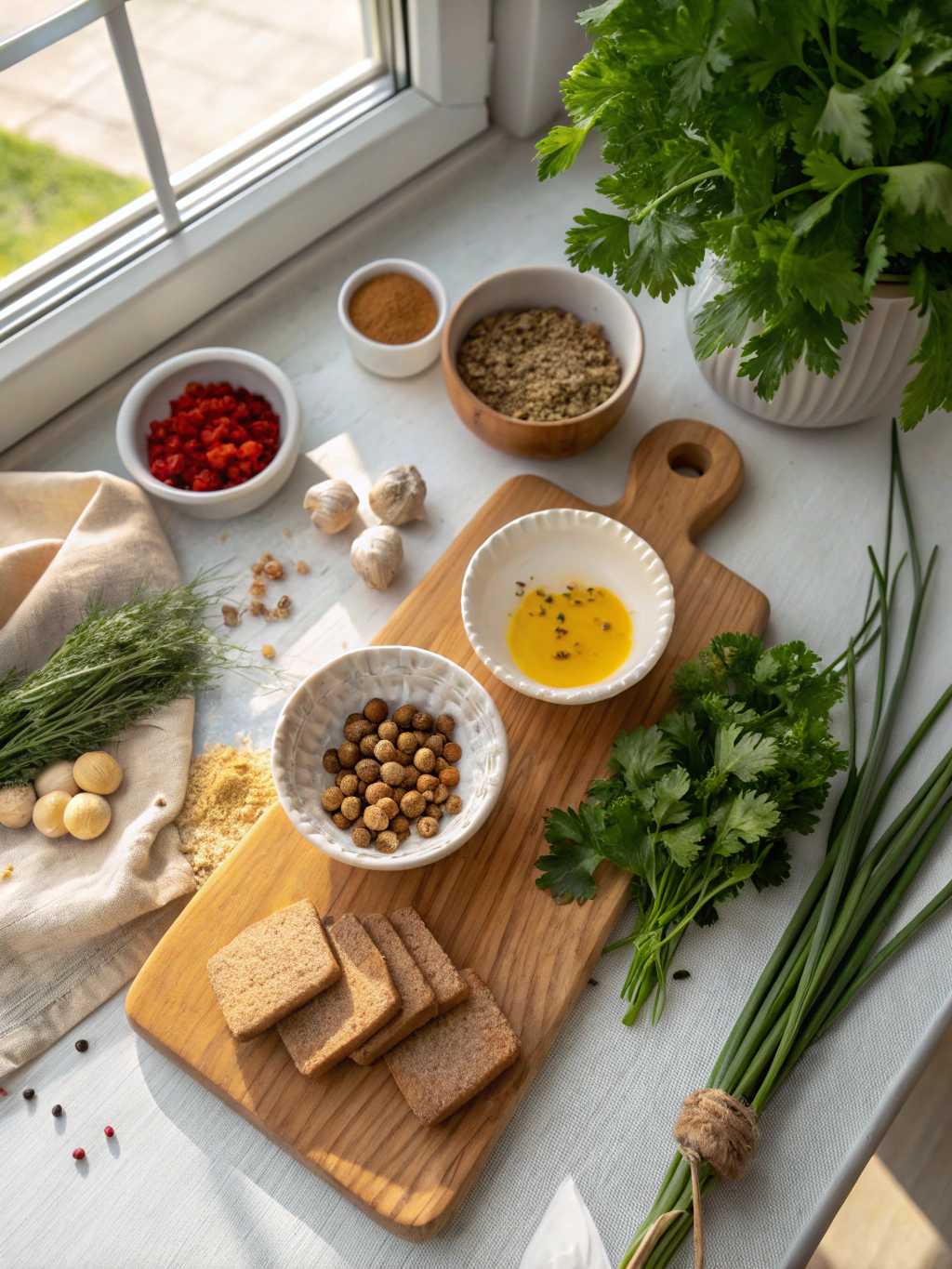 Nusskekse maken ingredients