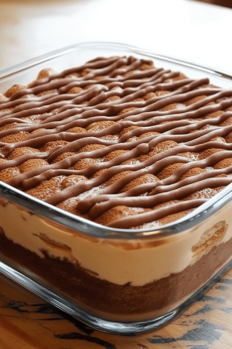 Nutella Tiramisu Final Dish Presentation