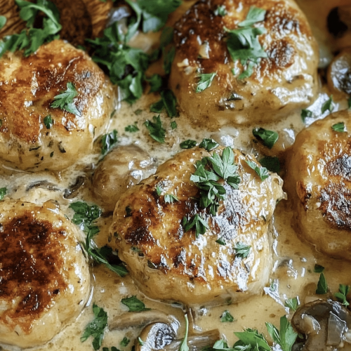 Ofenfrikadellen Champignon