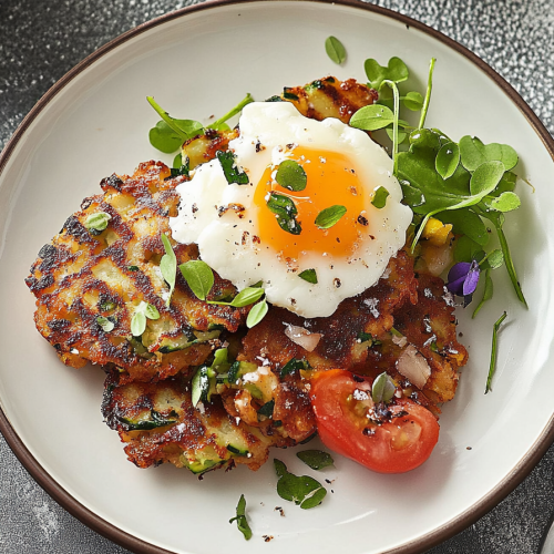 Ontbijt Courgette Fritters