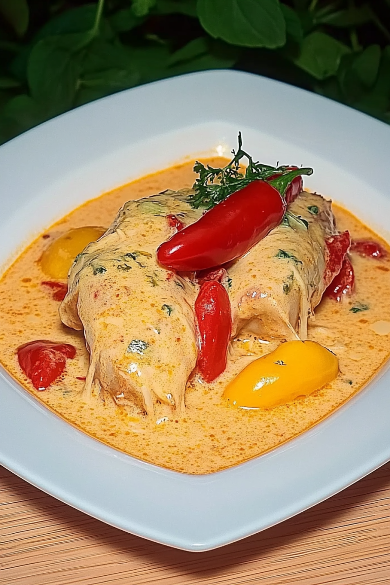 Paprika-Sahne-Hähnchen