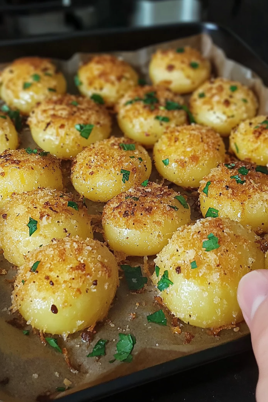 Parmesan-Ofenkartoffeln Final Dish Presentation