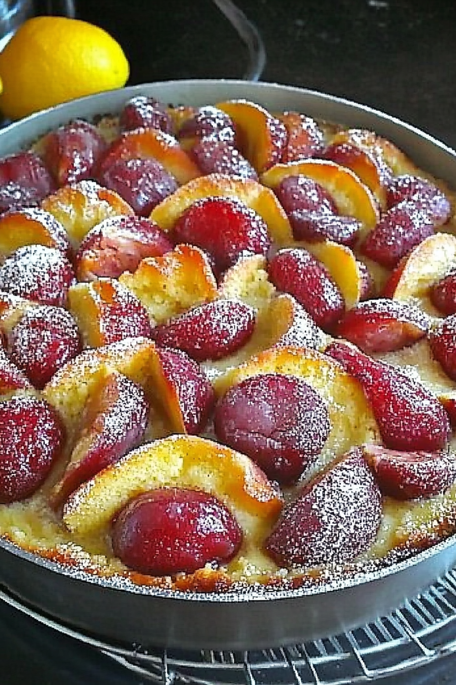 Pflaumenkuchen recept Final Dish Presentation