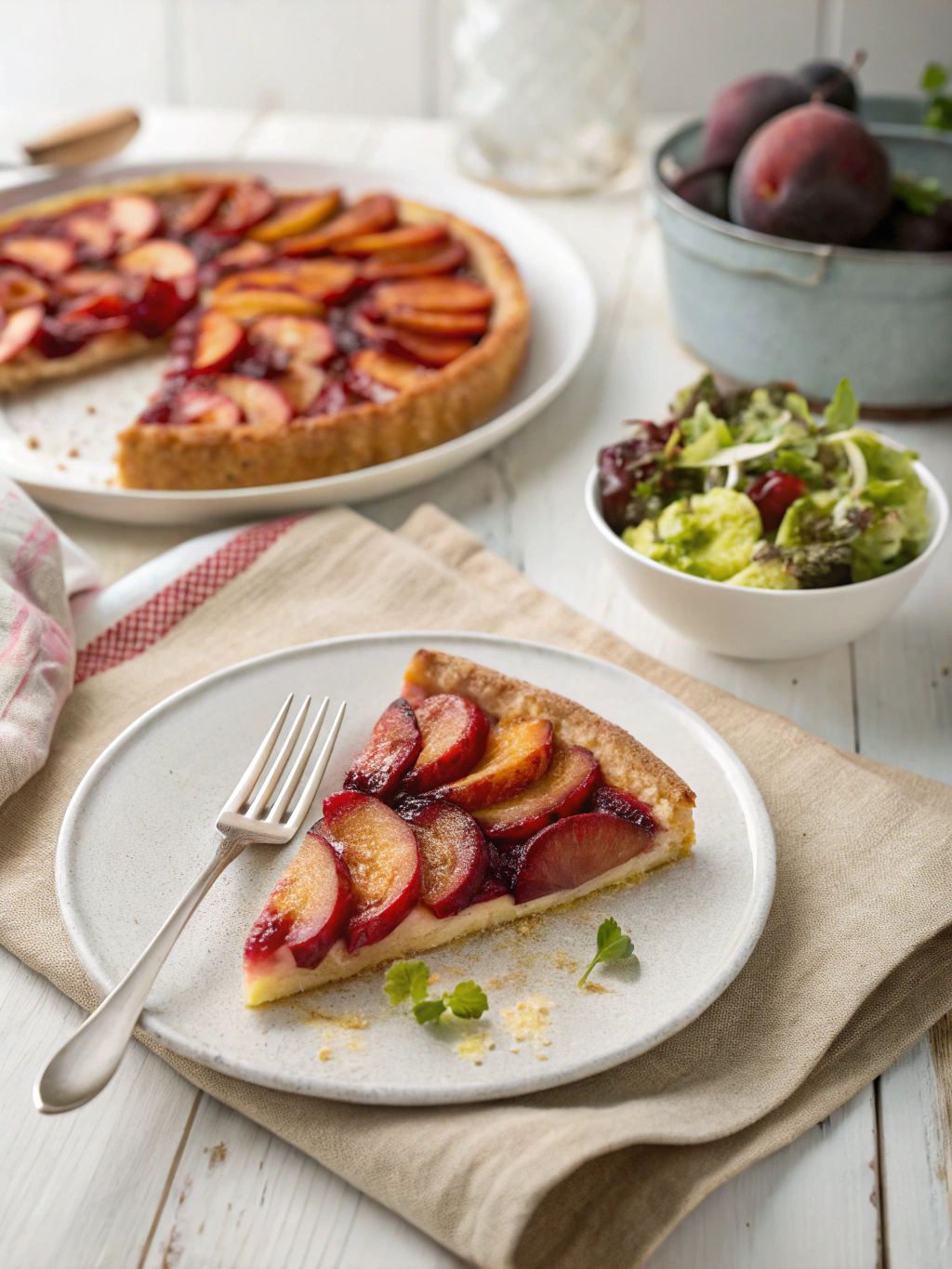 Pflaumenkuchen recept serving suggestion