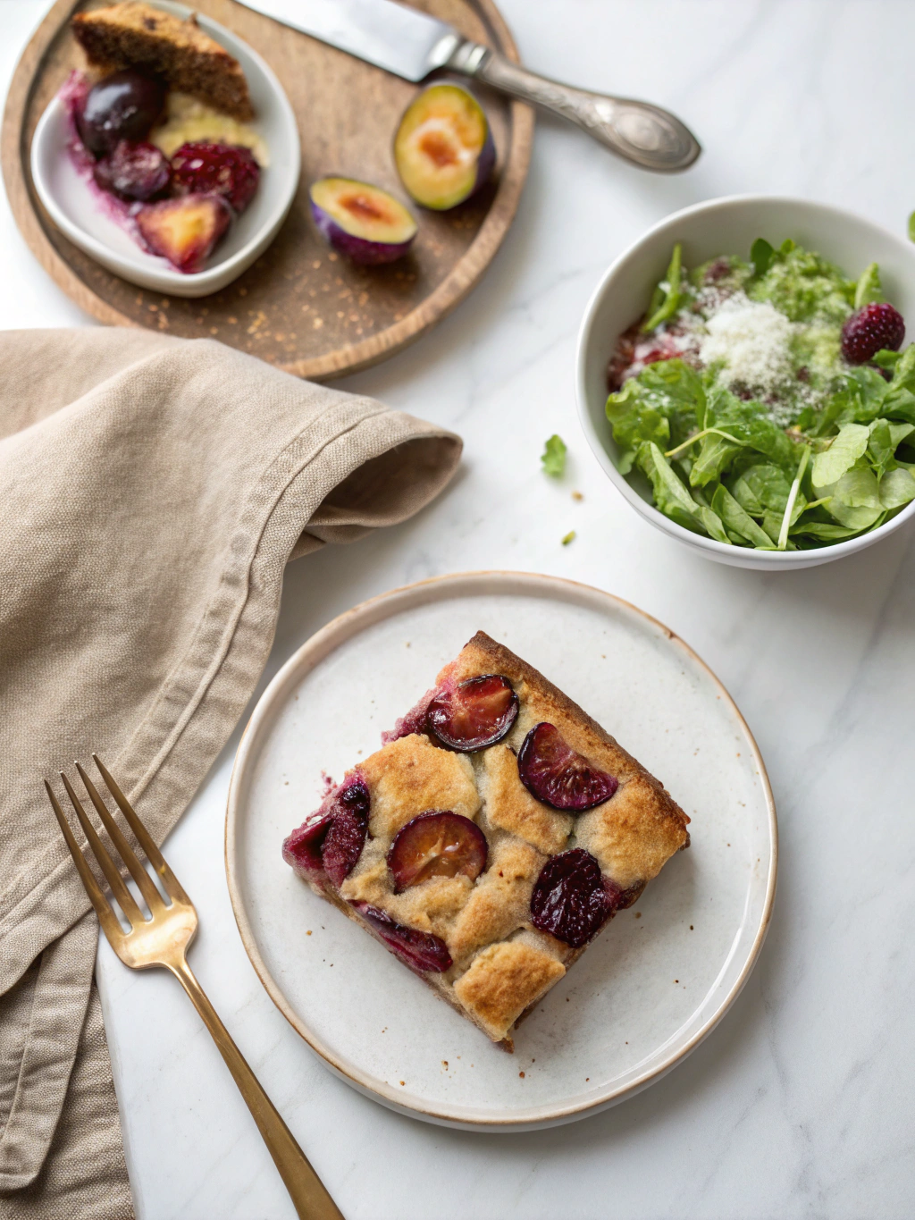 Plum Cake Recipe serving suggestion