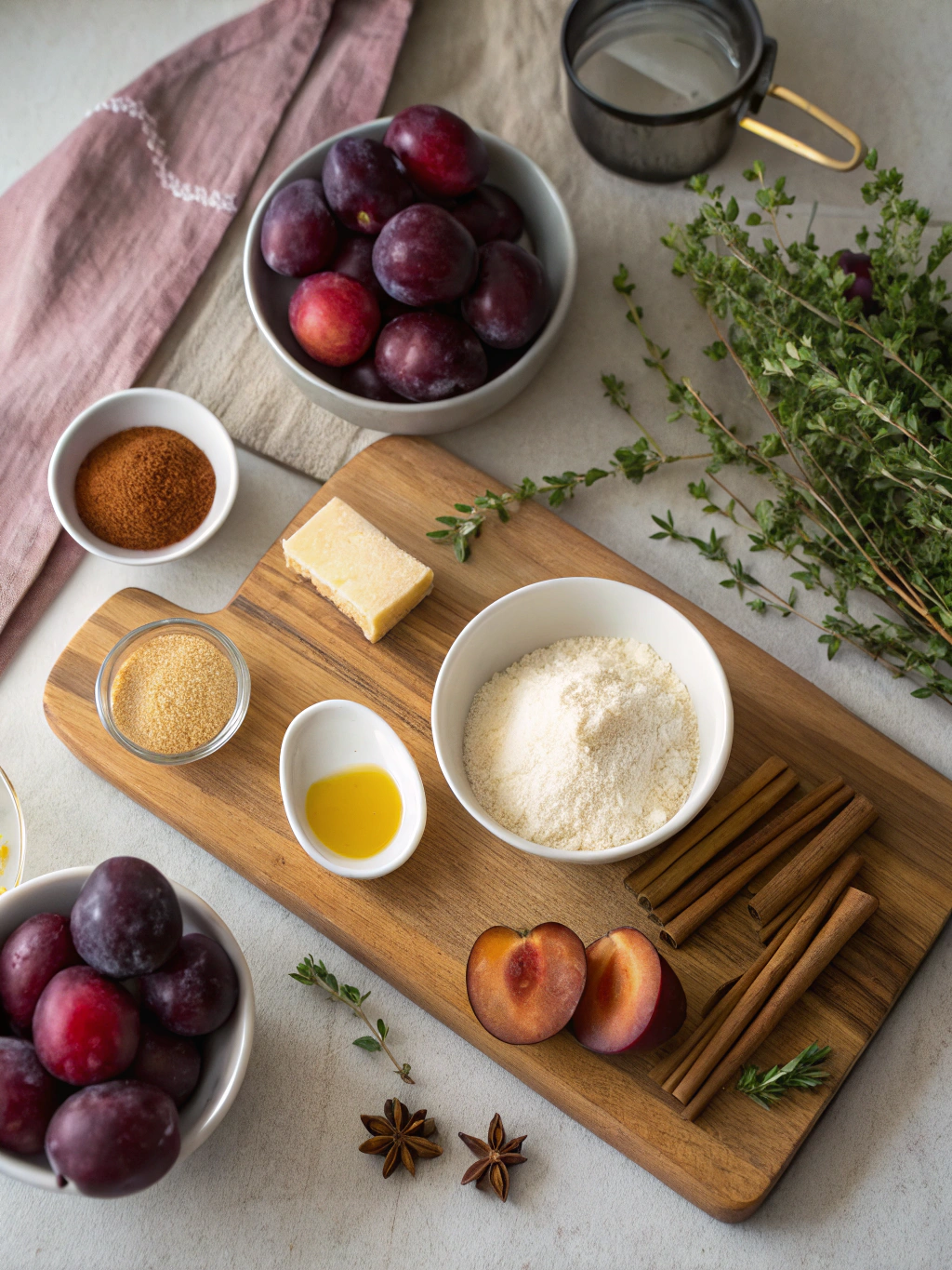 Plum Cake Recipe ingredients