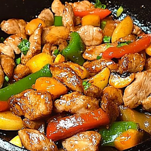 Rundvlees met Uien en Paprika