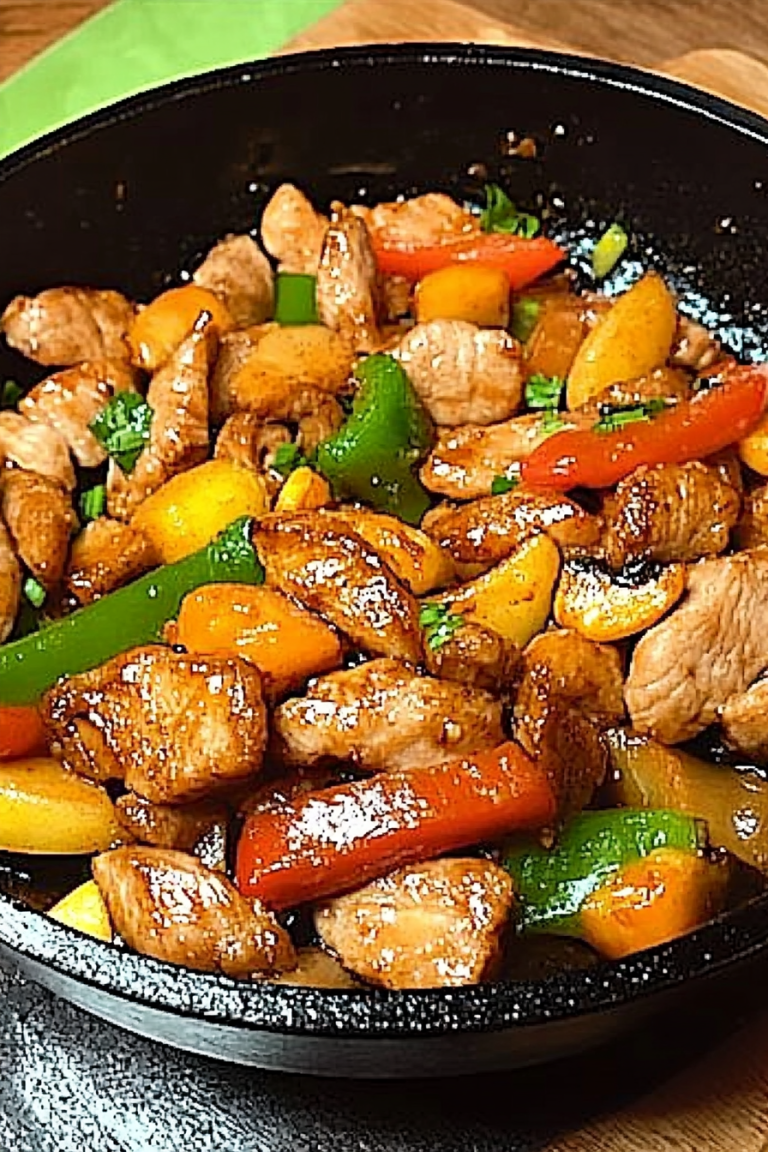 Rundvlees met Uien en Paprika