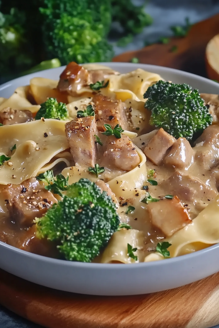 Schweinegeschnetzeltes Brokkoli