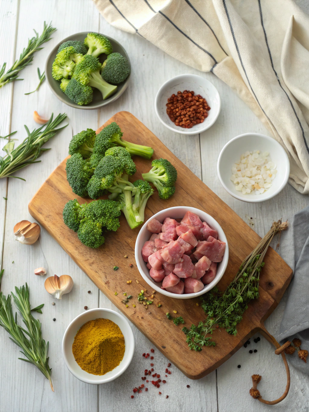 Schweinegeschnetzeltes Brokkoli ingredients