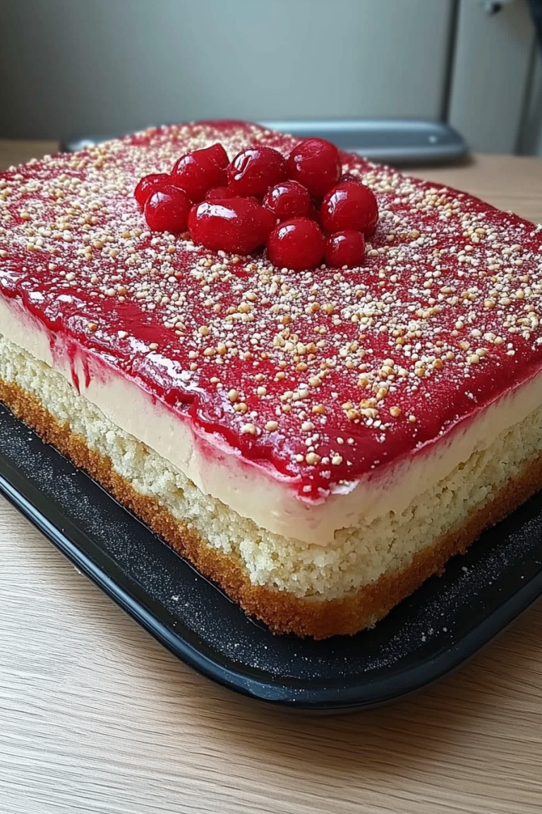 Spaghettieis Blechkuchen recept