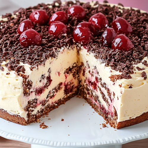 Stracciatella-Kirsch-Torte maken