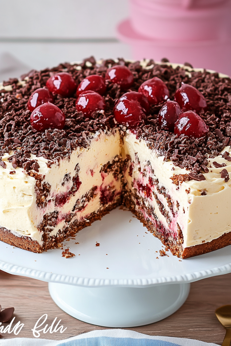 Stracciatella-Kirsch-Torte maken