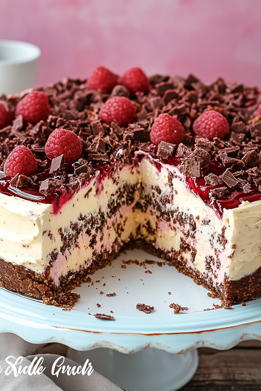 Stracciatella-Kirsch-Torte maken Final Dish Presentation