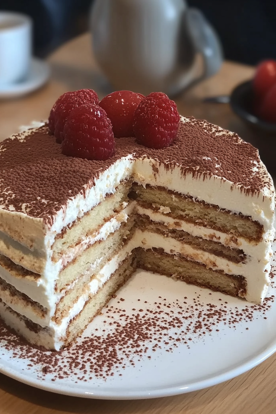 Tiramisutorte Rezept Final Dish Presentation