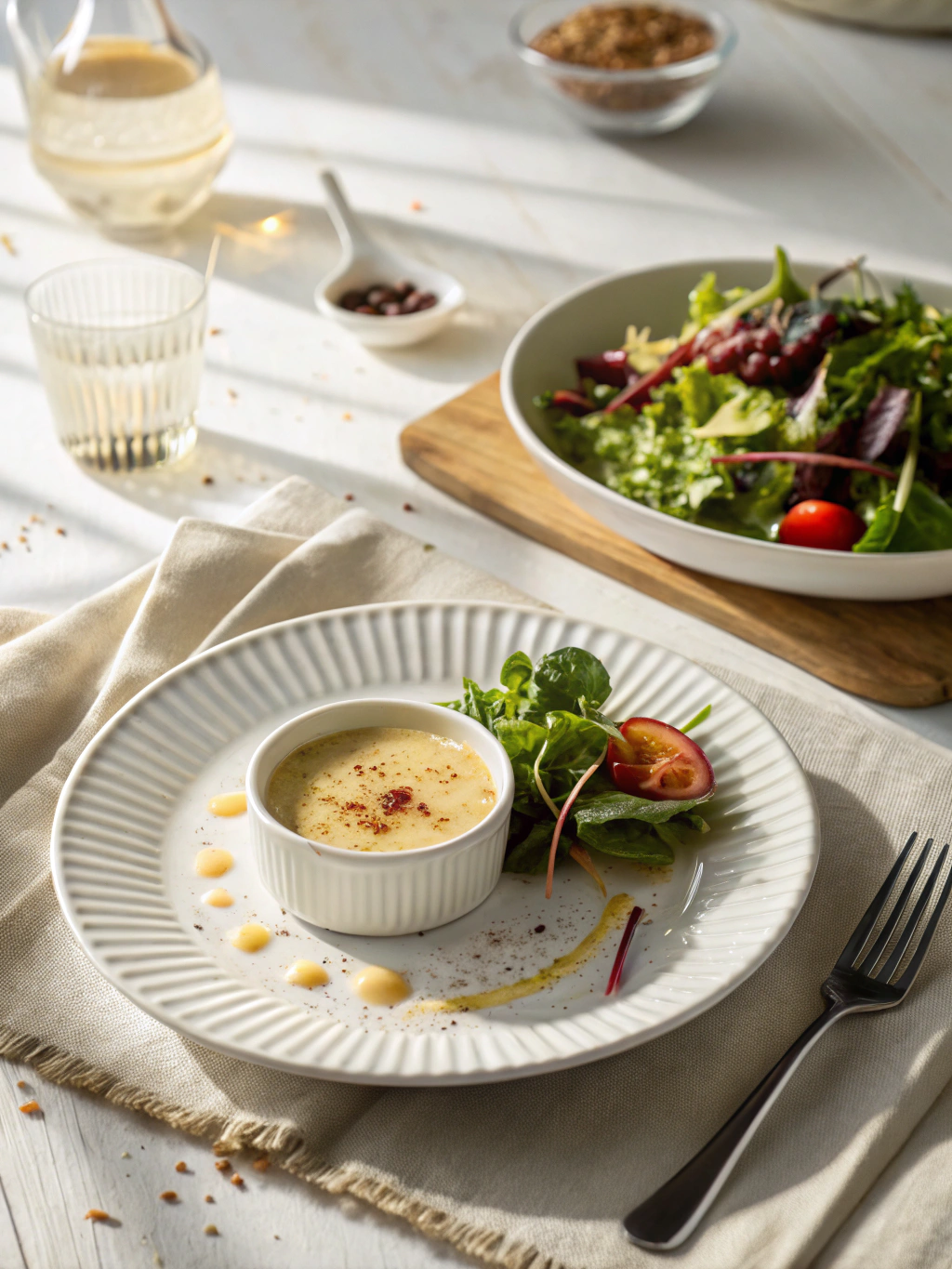 Vanillesaus maken serving suggestion