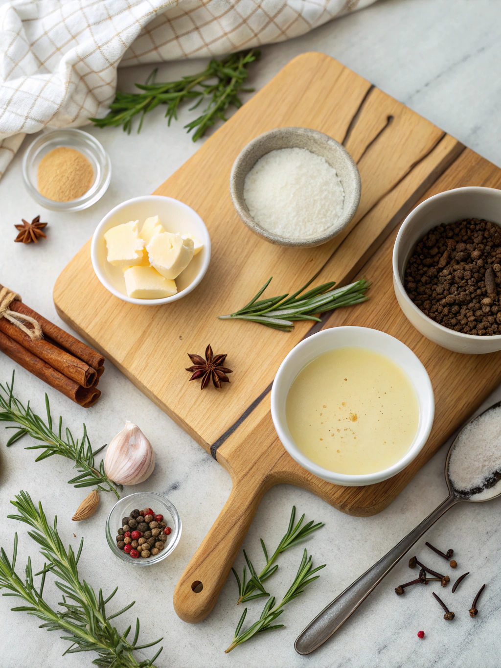 Vanillesaus maken ingredients