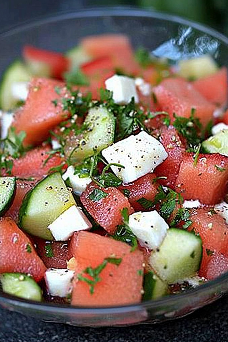 Wassermelonensalat Rezept