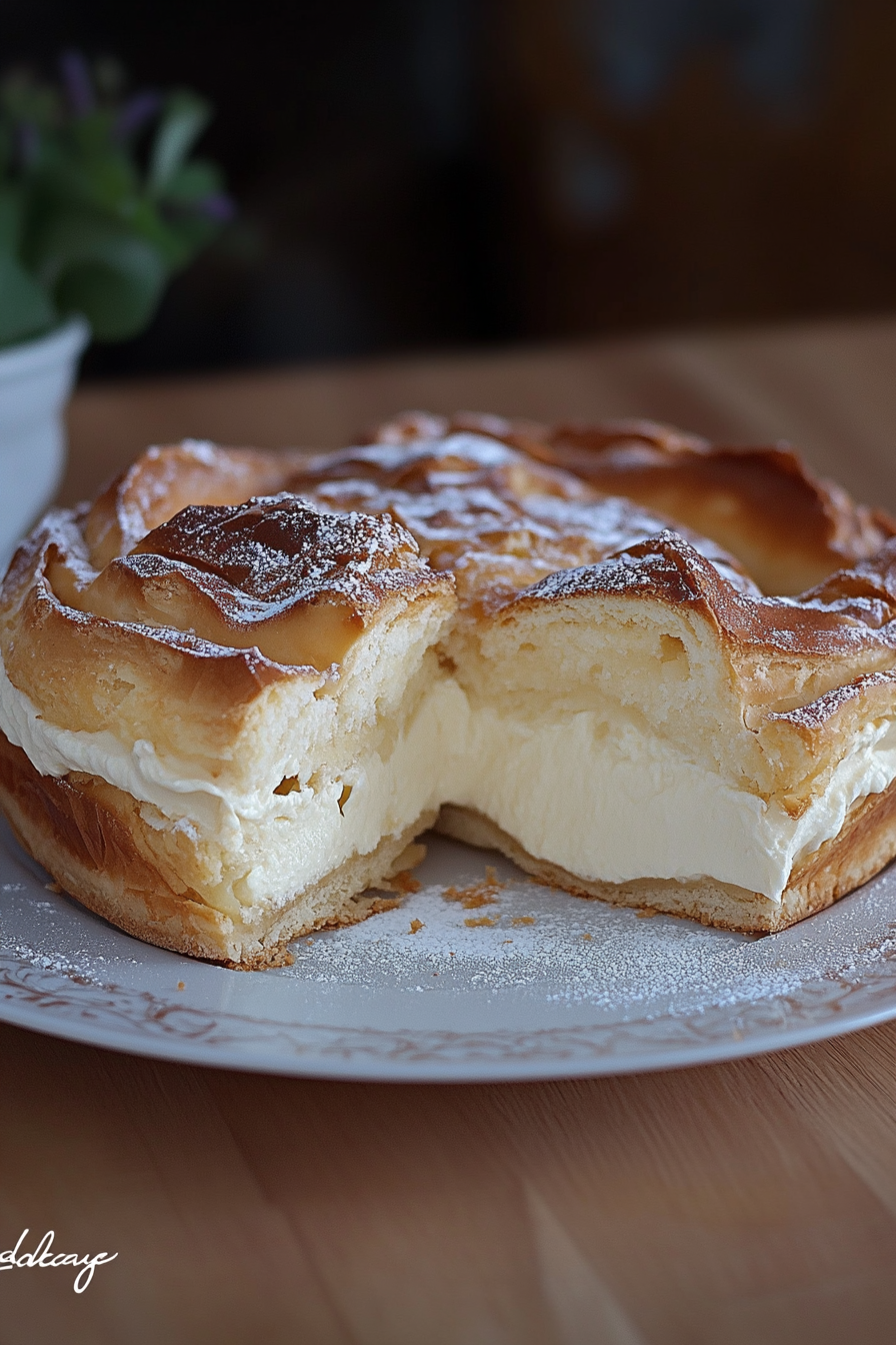 Windbeutelkuchen Recept Final Dish Presentation