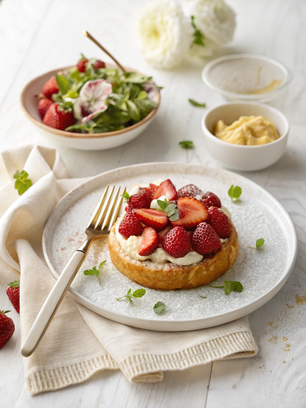 Windbeutelkuchen Recept serving suggestion