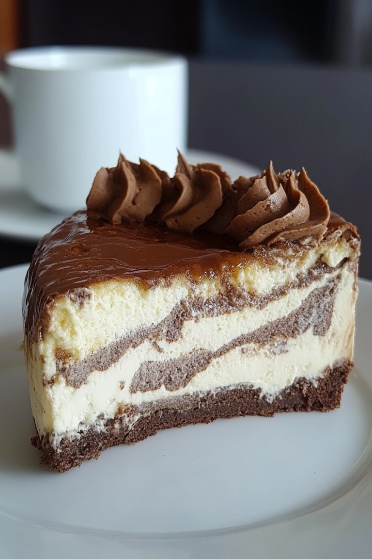 Zebra Cheesecake maken