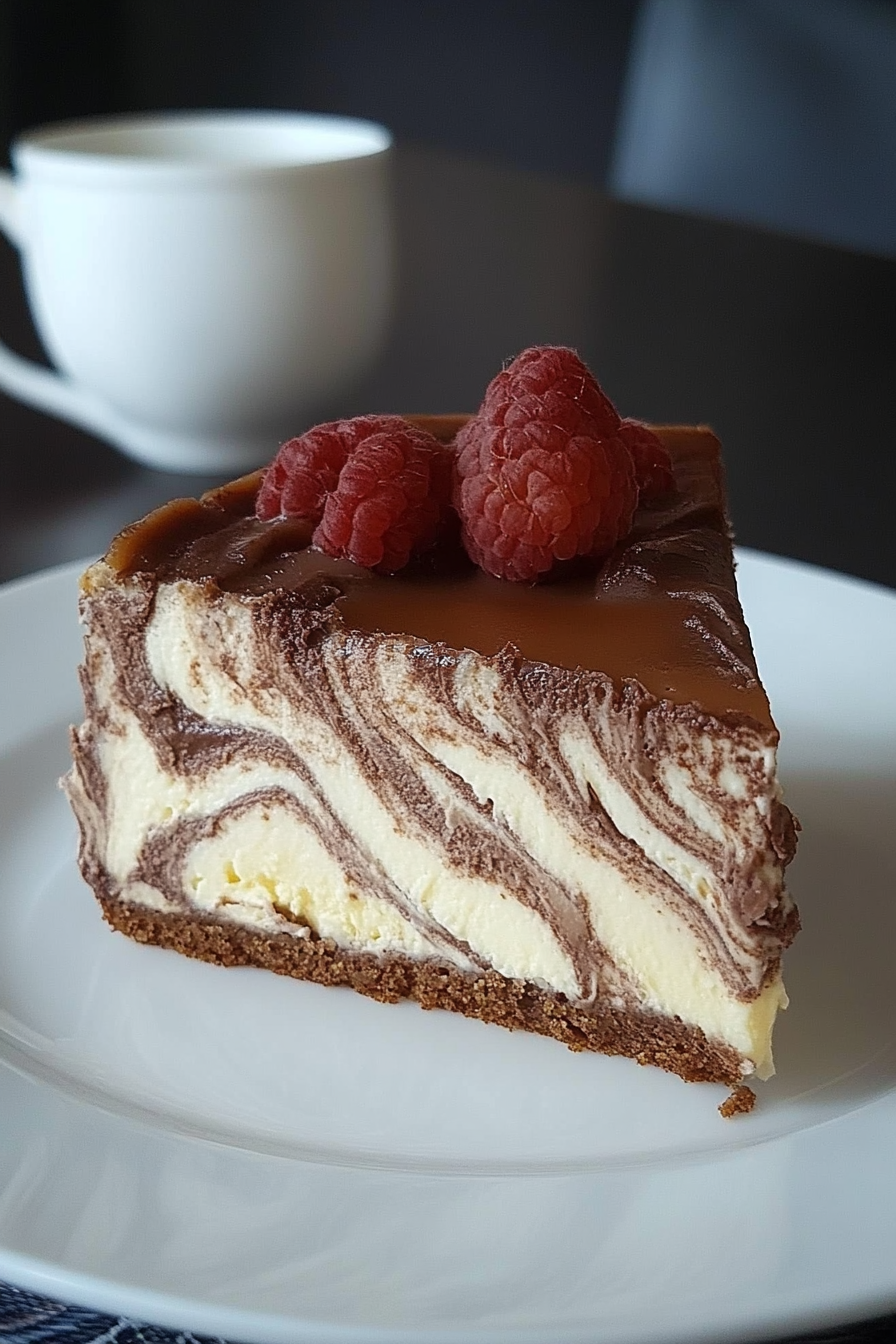 Zebra Cheesecake maken Final Dish Presentation