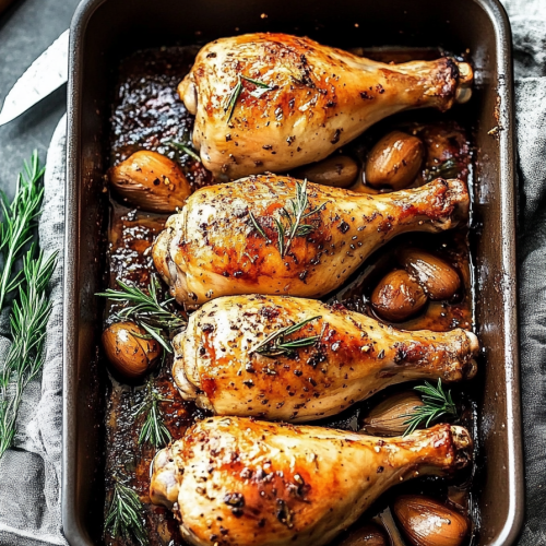 gebakken kippendijen