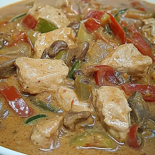 kip stroganoff recept