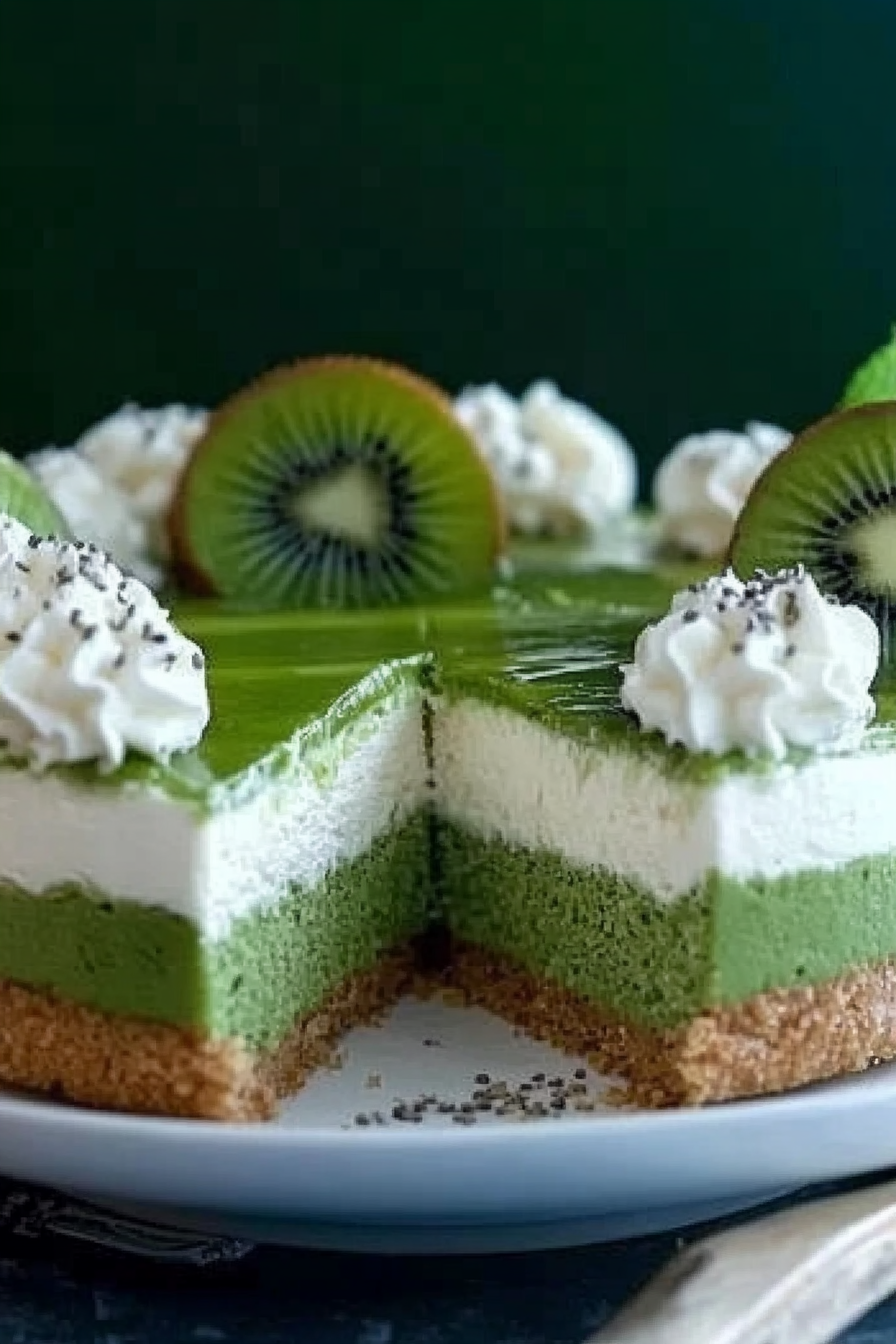 kiwi-torte zonder bakken Final Dish Presentation