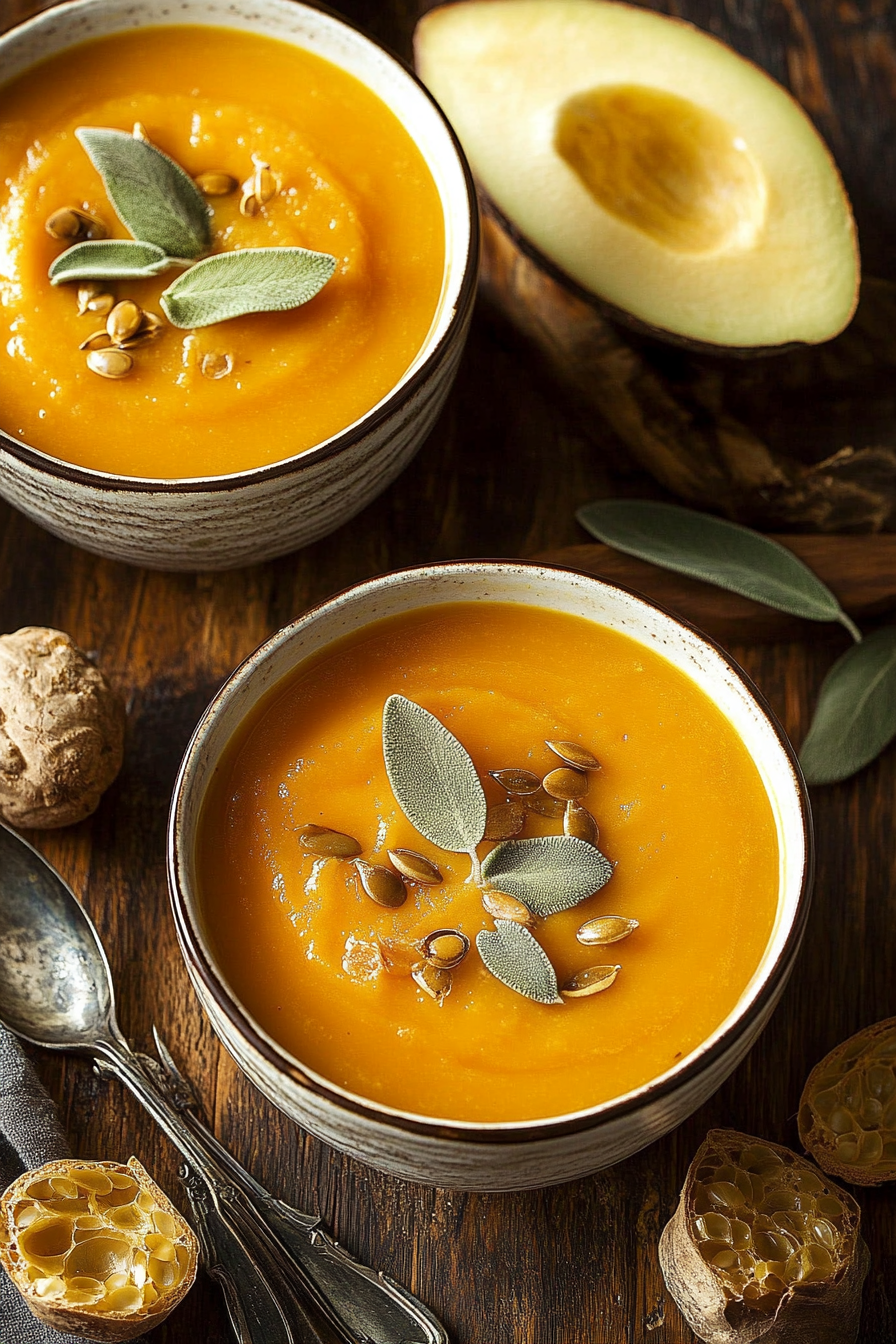 pompoensoep recept Final Dish Presentation