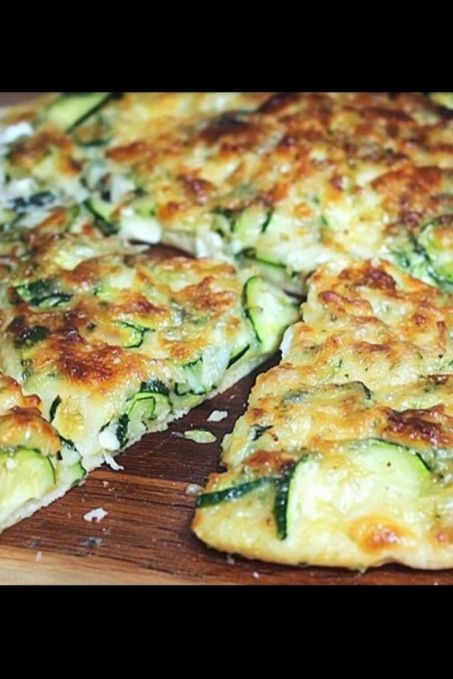 zucchini pizza Final Dish Presentation